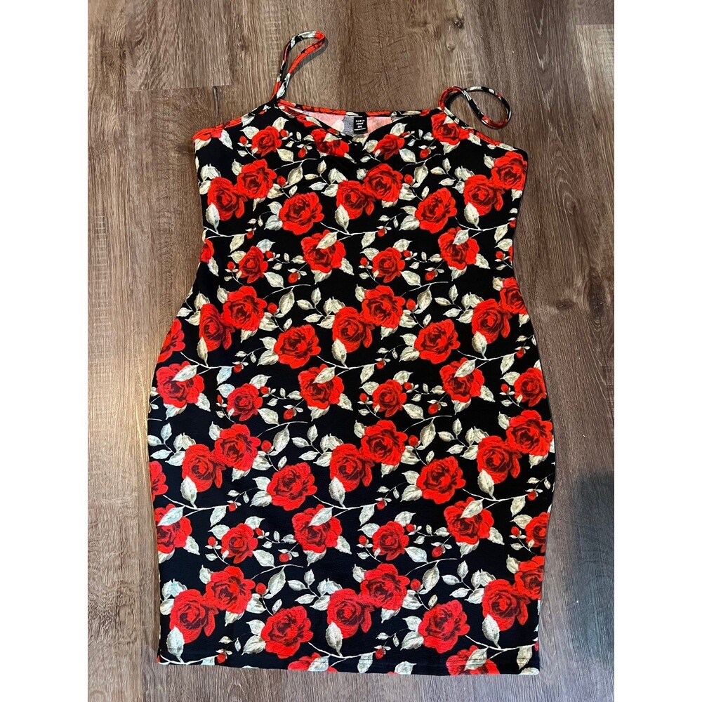 SHEIN Curve fitted stretchy rose slip dress - Picture 3 of 7